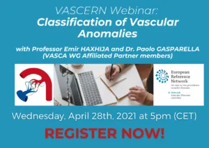 VASCERN Webinar: Classification of Vascular Anomalies 2021-04-28